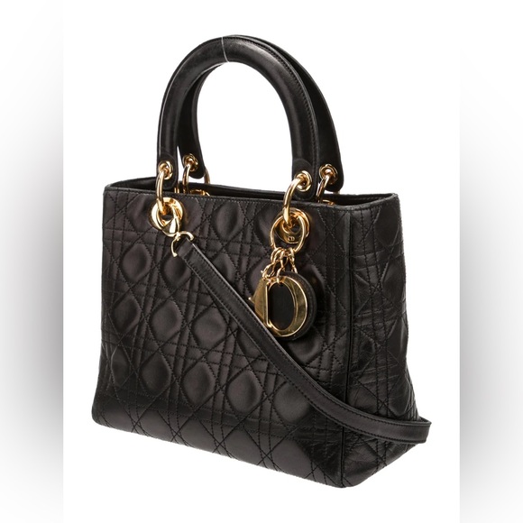 RARE Vintage Dior Lady Dior Bag Medium Cannage - Picture 2 of 13